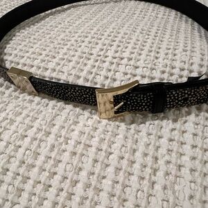 Cole Haan Black and Gold Women's Belt size L